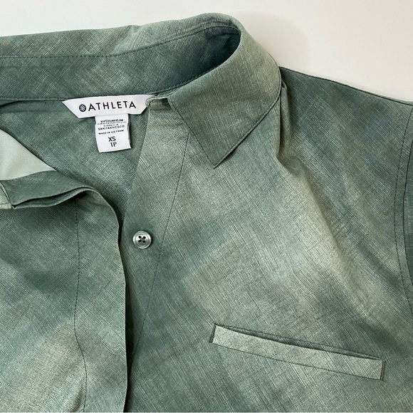 Athleta Urbanite Long Sleeve Button Down Top for Women, Size XS - Picture 6 of 7